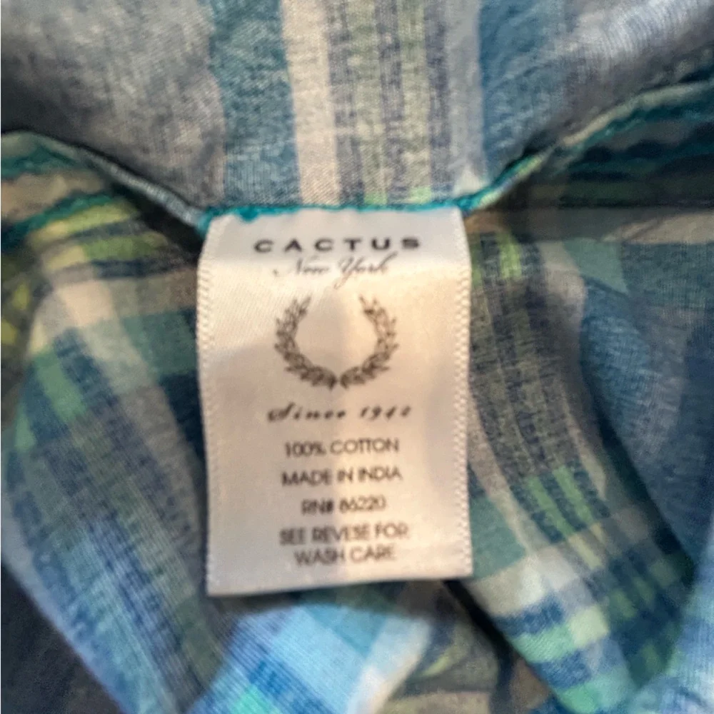 Original American Pearl Snap Blue Plaid Men's Shirt - Picture 9 of 9